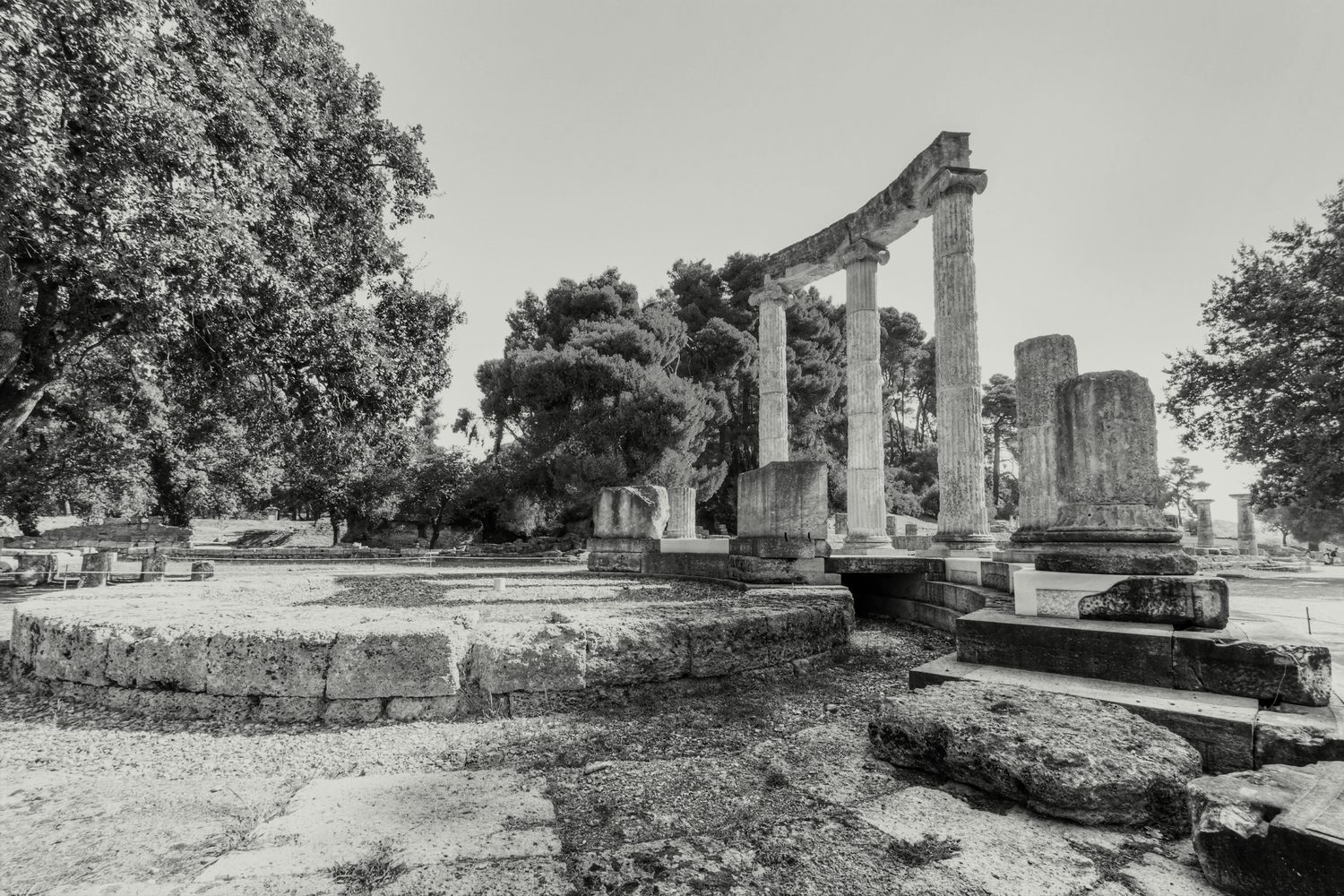 The ancient ruins of Olympia, Greece